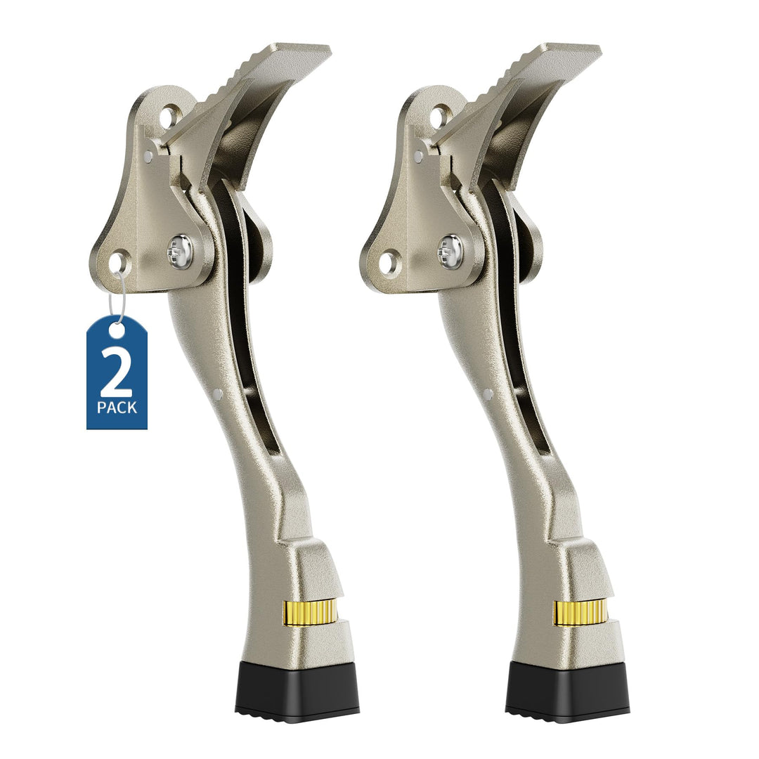 Türstopper, 2 Packungen Kickdown-Türstopper mit One-Touch, verstellbare Höhe und Gummispitze, 10,2 c