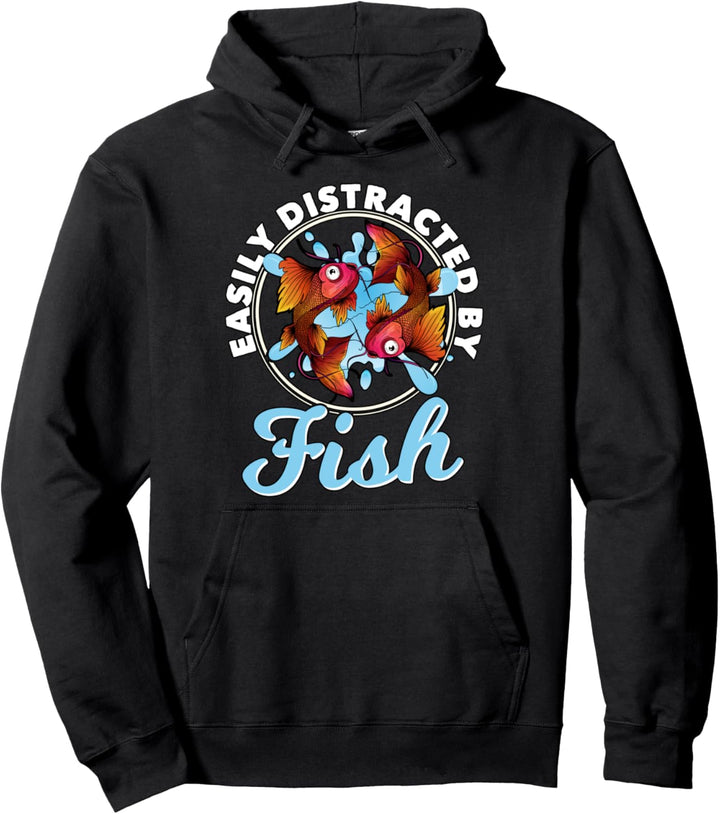 Leicht ablenkbar durch Fische Fischhaltung Fische Aquarium Pullover Hoodie