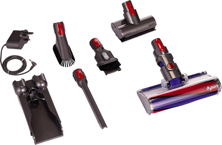 Dyson 330V10Absolute+ V10 Absolute, Kabelloser Stab-Staubsauger, grau und rot, Kunststoff
