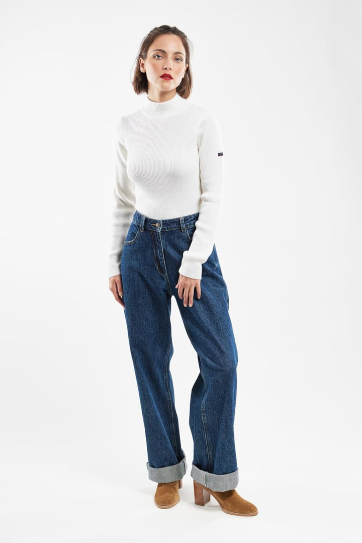 Armor Lux Damen Combourg Pullover 34 Milk, 34 Milk