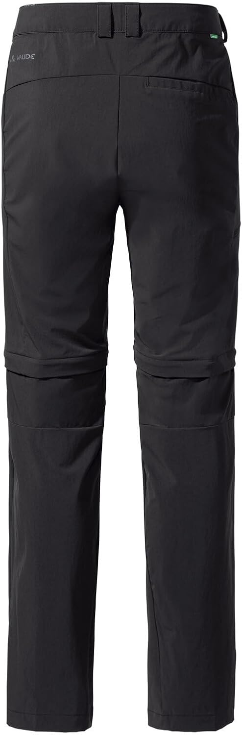 VAUDE Farley Stretch Zip-off II - Wanderhose Herren Zip Off 52 Kurz Schwarz, 52 Kurz Schwarz