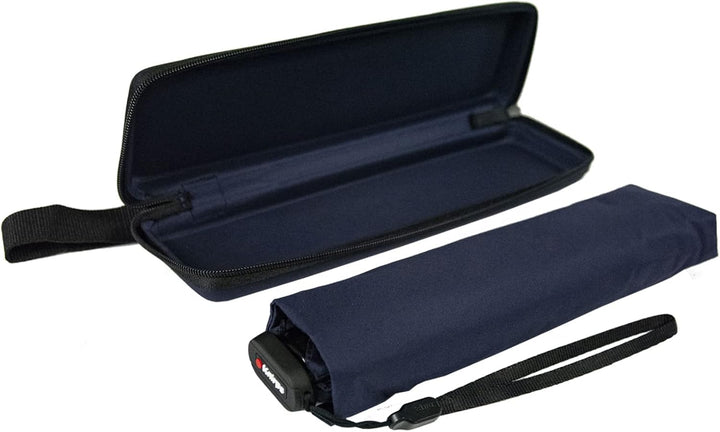 Knirps Taschenschirm US.050 Ultra Light Slim Manual im Etui - Navy Navy mit Etui, Navy mit Etui