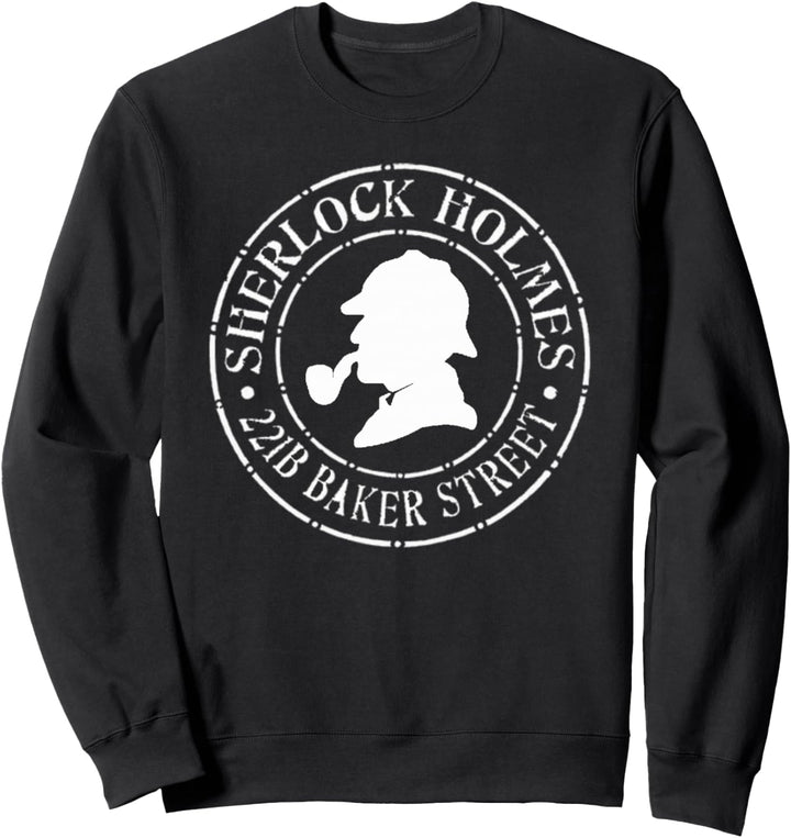 Sherlock Holmes Zitate 221B Baker St. British Detective Sweatshirt