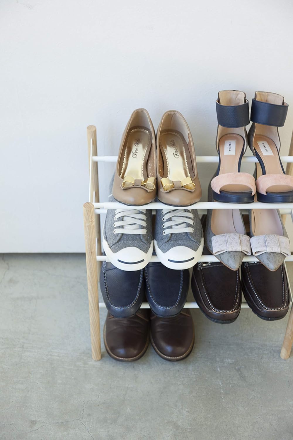 Expand. Shoe Rack - Plain - white Weiss, Weiss