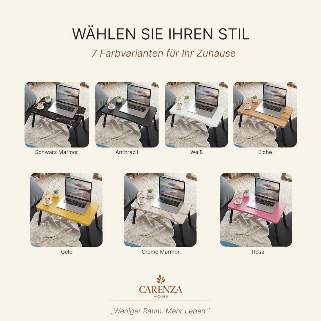 Laptoptisch Klappbar Betttisch Faltbar 59x35x24cm Sofatisch Beistelltisch Couch Bett 7 Farben Schrei