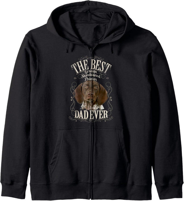 Bester Deutsch Kurzhaar Vater Aller Hund Geschenk Männer Kapuzenjacke