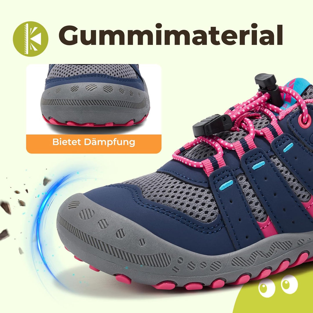 Mishansha Unisex-Kinder Turnschuhe Jungen Mädchen Trekkingschuhe rutschfest Wanderschuhe Outdoor Spo