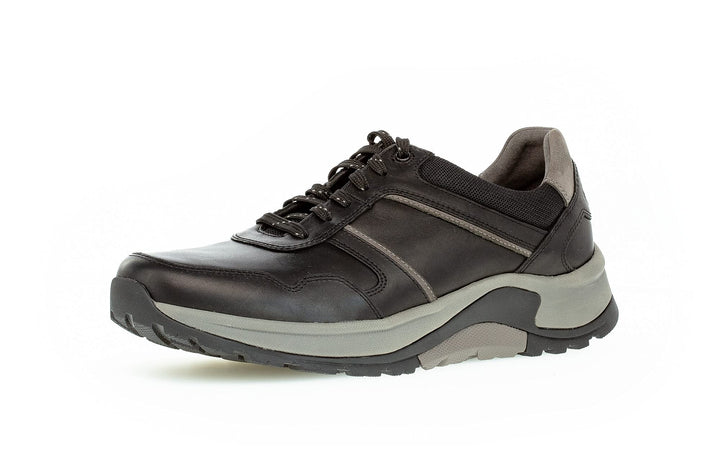 Pius Gabor Herren Sneaker Low, Männer Halbschuhe,Wechselfussbett 42.5 EU Schwarz, 42.5 EU Schwarz