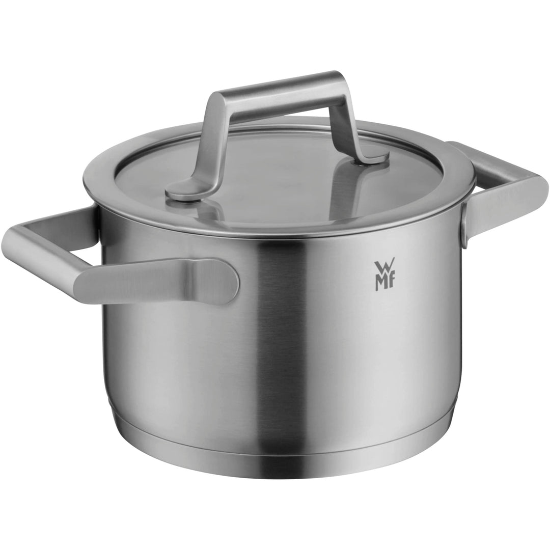 WMF Comfort Line Kochtopf klein 16cm, Glasdeckel, Fleischtopf Induktion 1,9l, Cromargan Edelstahl ma