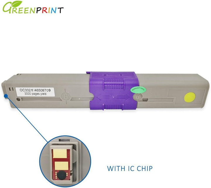 GREENPRINT 4 Farben Kompatible Tonerkartuschen C332 MC363 3500 Seiten für Schwarz &amp; 3000 Seiten für