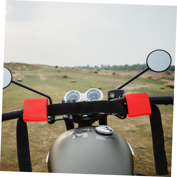 HOMSFOU Motorrad Lenkergurt Hochfester Nylon Gurt für Sicheren Transport von Motorrädern und Fahrräd