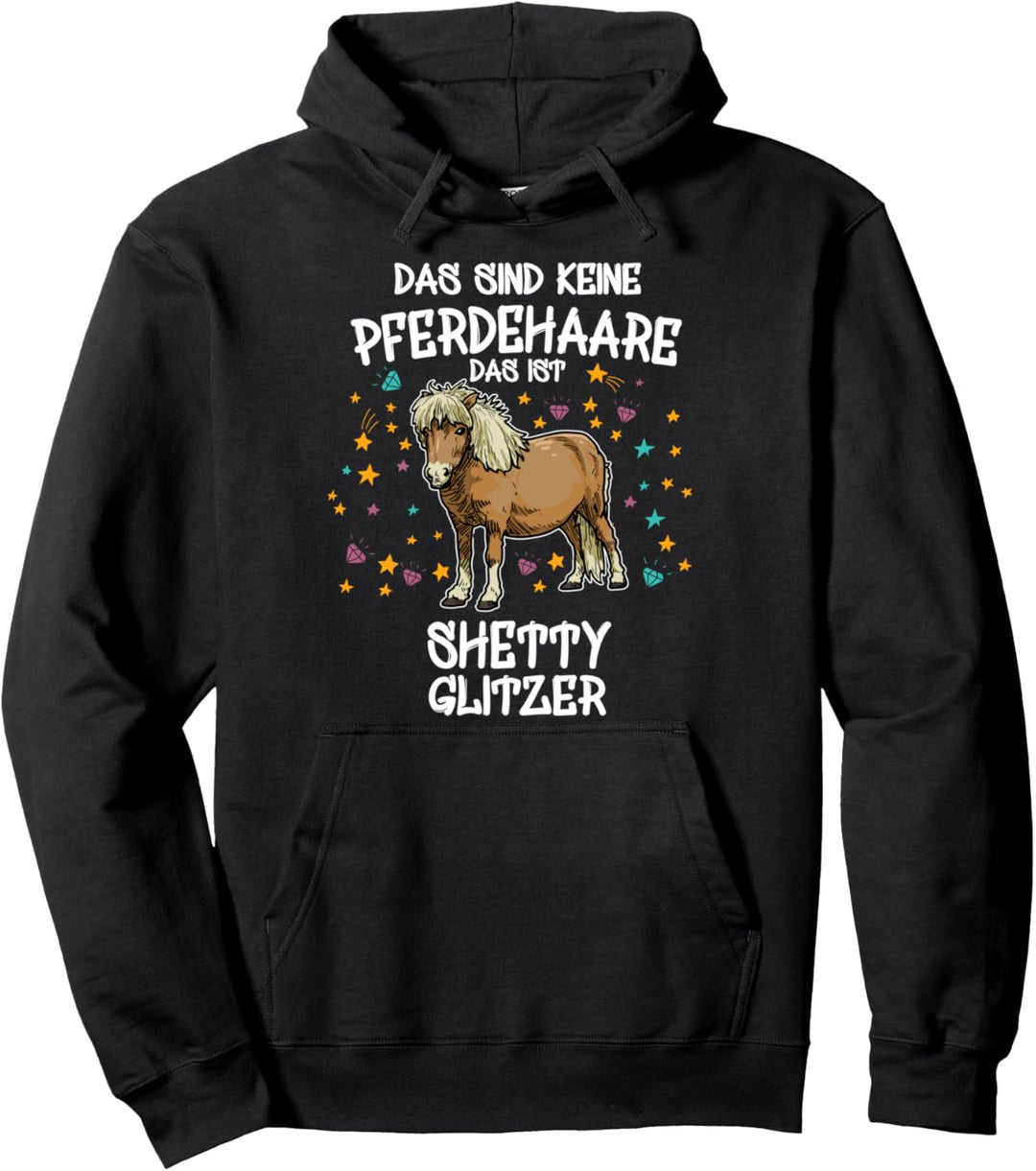 Shetty Glitzer Pferd Reiten Geschenk Shetlandpony Pony Pullover Hoodie