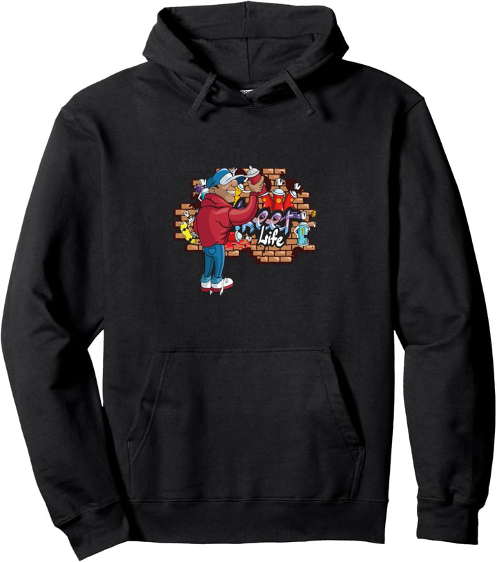 Graffiti Wand Kunst Urban Spraydose Graffito Street Geschenk Pullover Hoodie