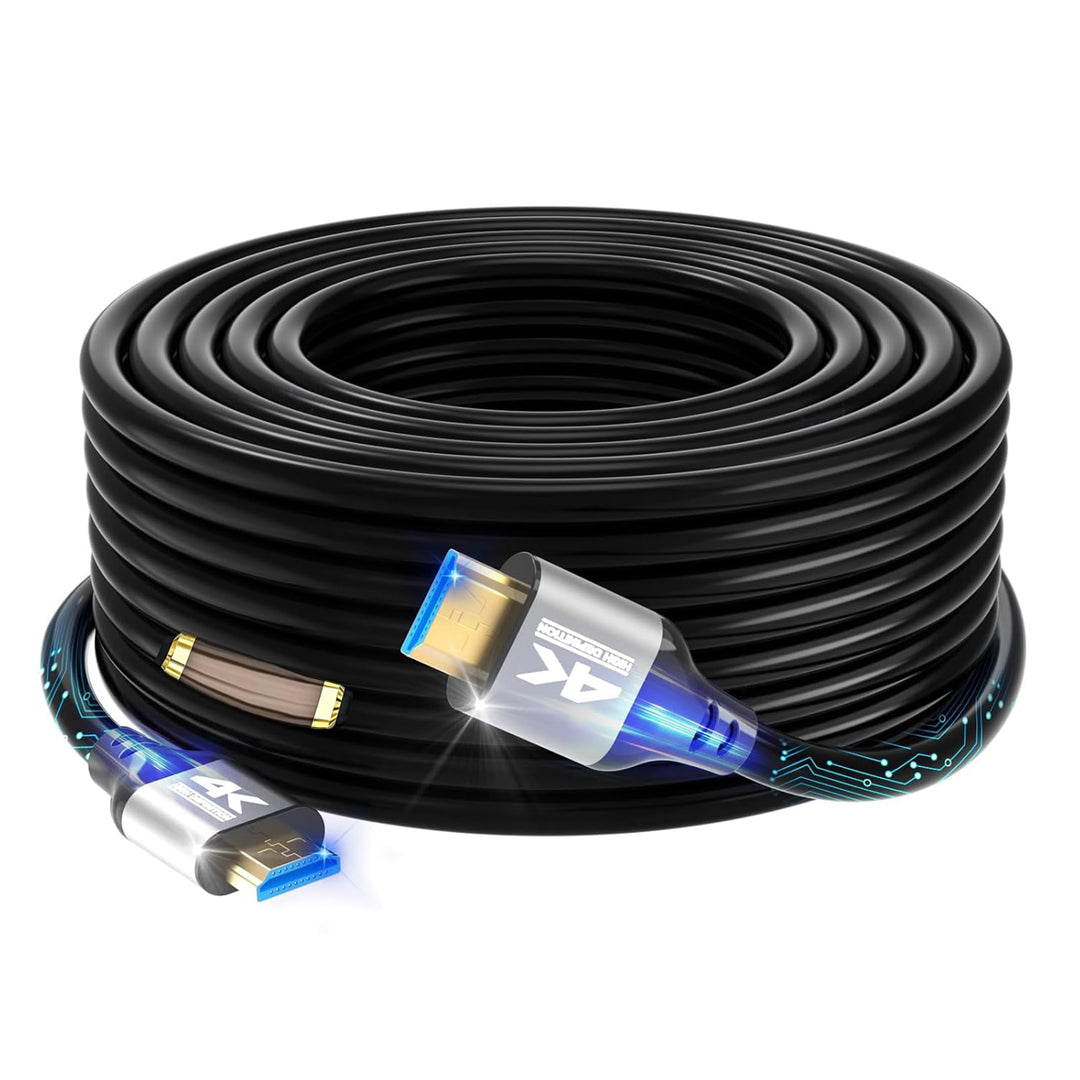 4K HDMI Kabel 25M (4K@60Hz 18 Gbit/s) Full HD1080p, 3D,Dynamic HDR, Dolby Atmos,High Speed mit Ether