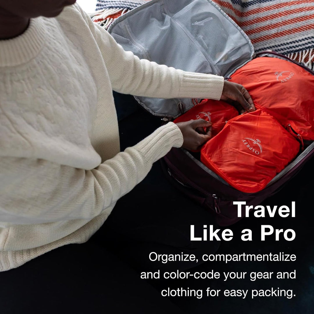Osprey Ultralight Packing Cube Black Large Mars Orange M - Fassungsvermögen 4L Casual, Mars Orange M