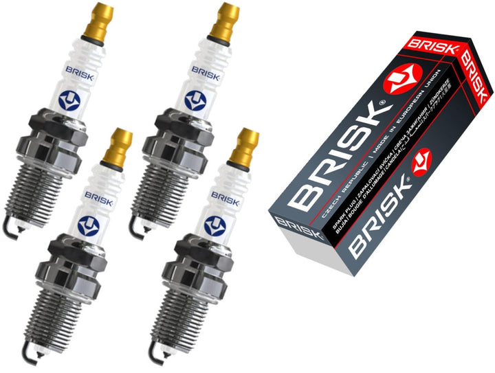 BRISK Platin DR15YP 1400 Zündkerzen, 4 Stück