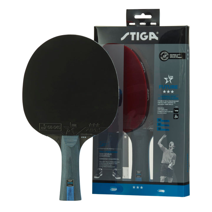 STIGA Future 3-Star Tischtennisschläger rot/schwarz Einzelbett, Einzelbett