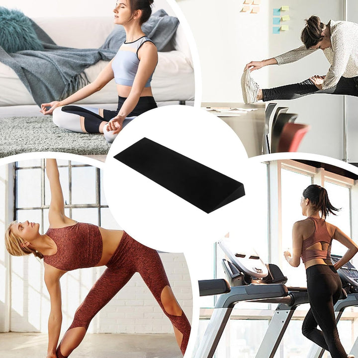 Squat Wedge, Heel Elevated Slant Board, Footrest Cushion 20.08x5.91x1.97 inches for Calf Stretching,