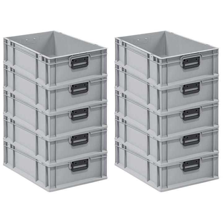 Mega Deal | 10x Proregal Eurobox NextGen Portable Duo |HxBxT 17x40x60cm HxBxT 17x40x60cm Grau, HxBxT