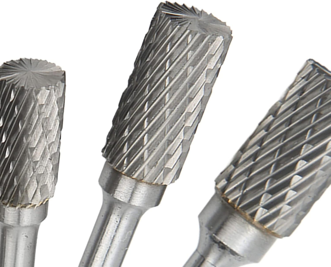 Yosoo Health Gear Doppelschnitt-Hartmetallfräser-Rotationsfeilen-Set, 6mm Schaft, für Metall- und Ho