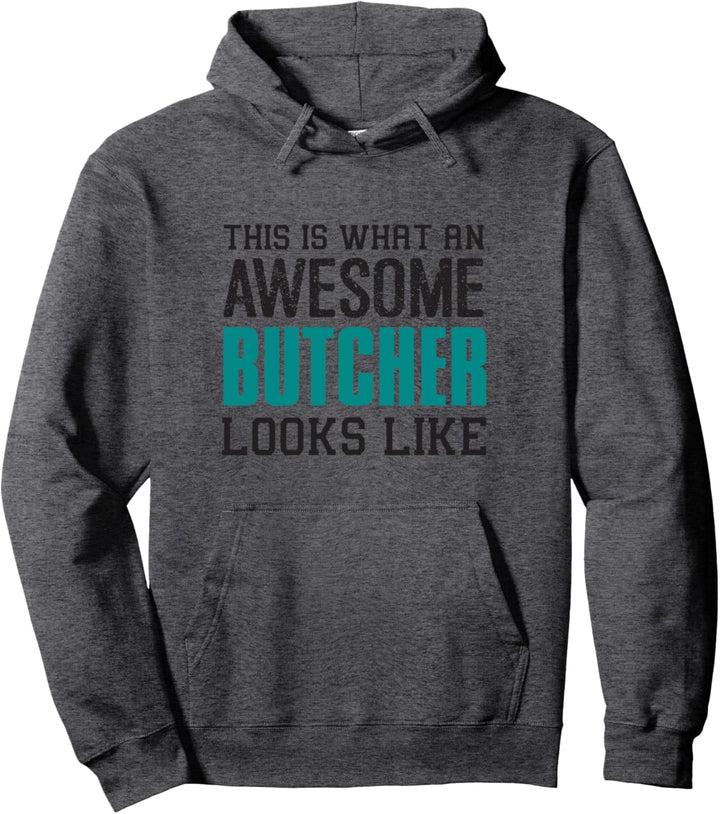 So sieht ein toller Metzger aus Geschenk Fleischer Lustig Pullover Hoodie
