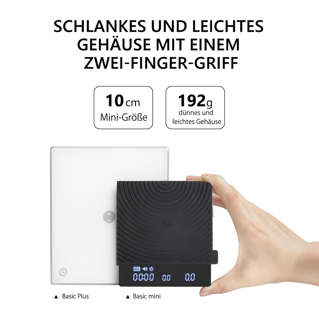 TIMEMORE Black Mirror Basic mini Kaffeewaage Elektronische Ultradünn und Leicht Espressowaage Mit Wa