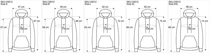 GURU SHOP Goa Kapuzenshirt, Baja Hoodie, Style Kapuzenpullover, Herren, Baumwolle S Grün, S Grün
