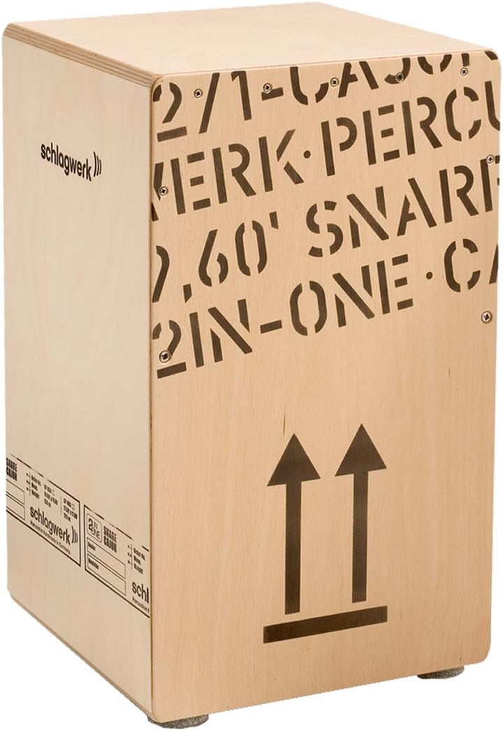 Schlagwerk CP 404 Natur 2inOne Snare Cajon Large + keepdrum Sitzpad CP-01