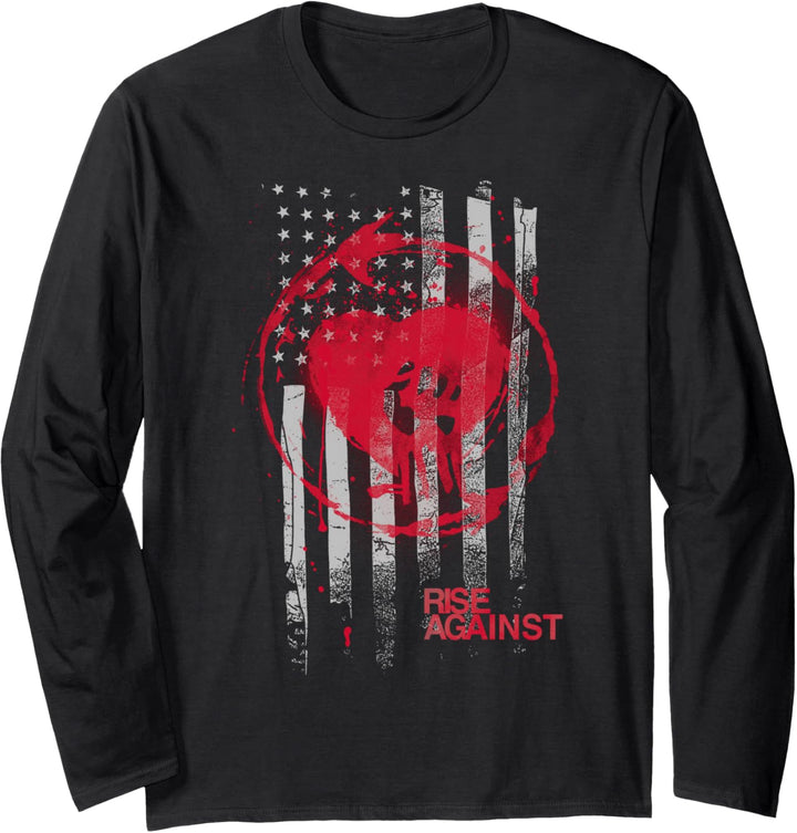Rise Against - Stained Flag - Official Merchandise Langarmshirt