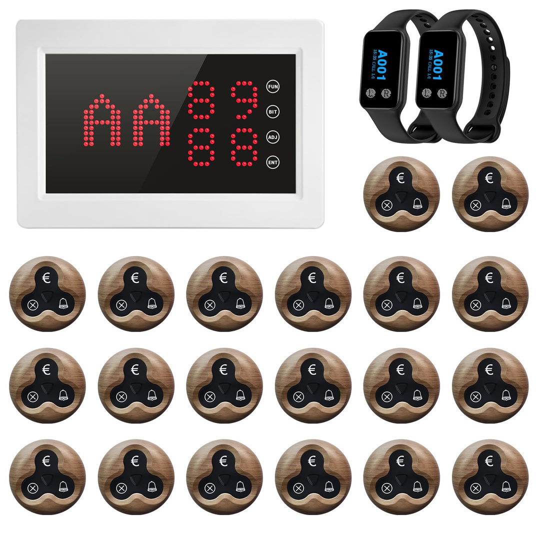 Restaurant Pager System Anrufsystem, kabellos für Pflegepersonen, mit Empfänger, für ältere Klinik,