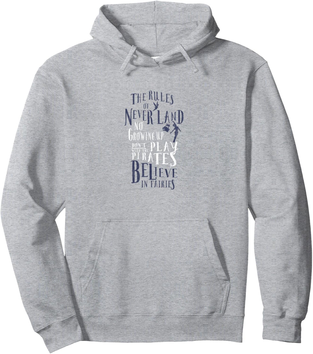 Disney Peter Pan Tinker Bell The Rules Of Never Land Pullover Hoodie