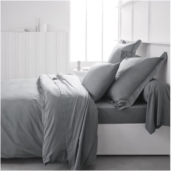 TODAY Bettbezug, 240 x 260 cm, für Doppelbett, Baumwolle, Stahl