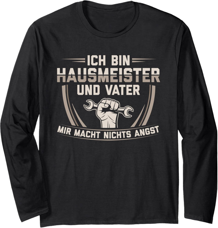Hausmeister und Vater | Facility Manager Hausmeister Langarmshirt