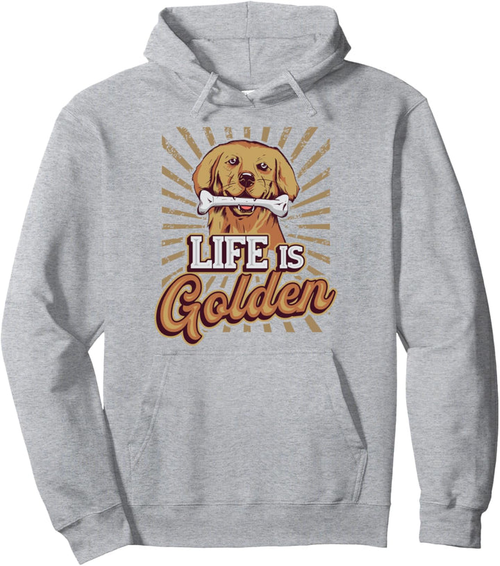 Das Leben ist golden - Golden Retriever Pullover Hoodie
