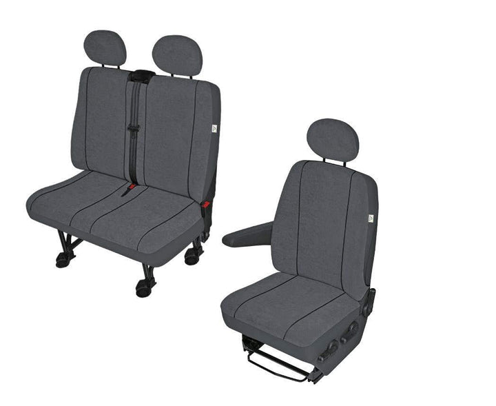 Elegante Stoff Sitzbezüge Sitzschoner Fahrersitz + Doppelbank