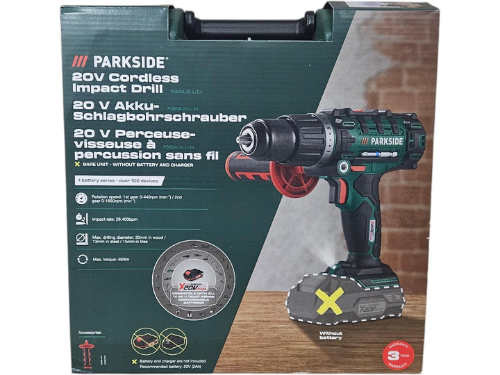 Parkside 3 en 1 PSBSA 20-Li B2 Unidad desnuda Sin batería ni cargador