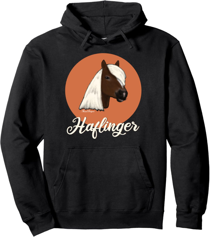 Haflinger Pferde Reiter Pullover Hoodie