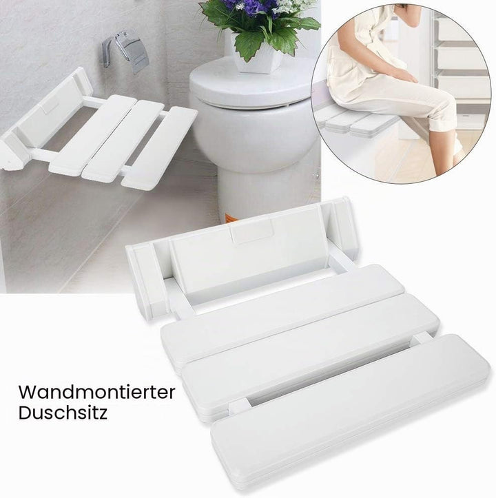 Faltbarer Duschsitz, Wand-Duschstuhl, zusammenklappbar, Wohnzimmer, 130 kg, kann verwendet werden fü