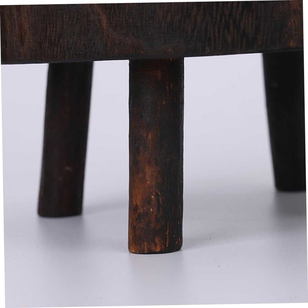 Holzpflanzständer, 20 cm rund, Innenbereich, Gartenpflanztopf Riser, kleiner Gartenhocker für den In