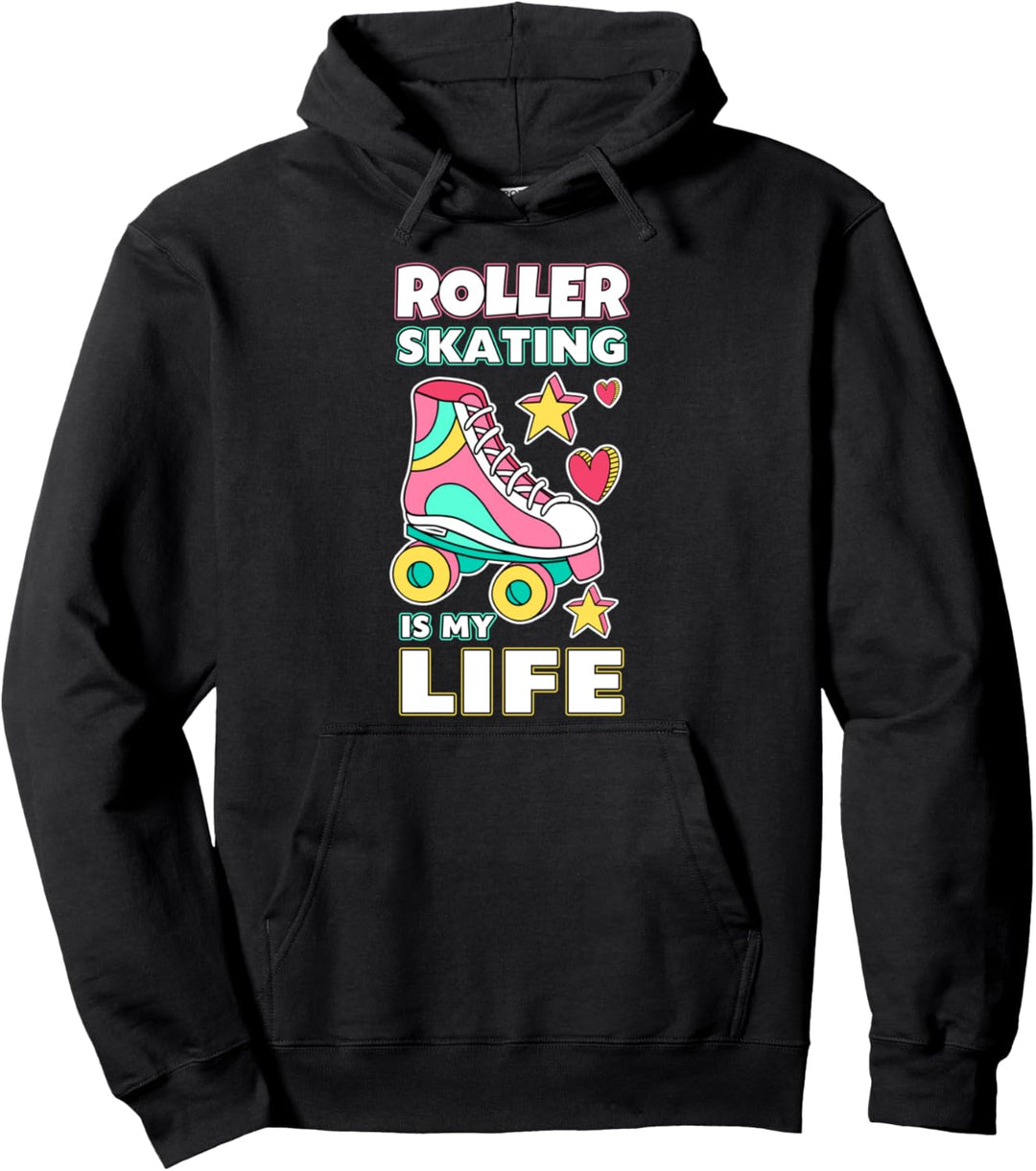 Rollschuhfahren mein Leben Rollschuh Skater Rollschuhfahren Pullover Hoodie