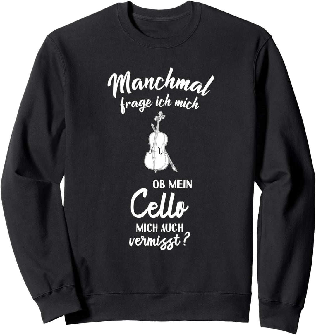 Vermisst mich das Cello? - Noten Ständer Saiten Cello Sweatshirt