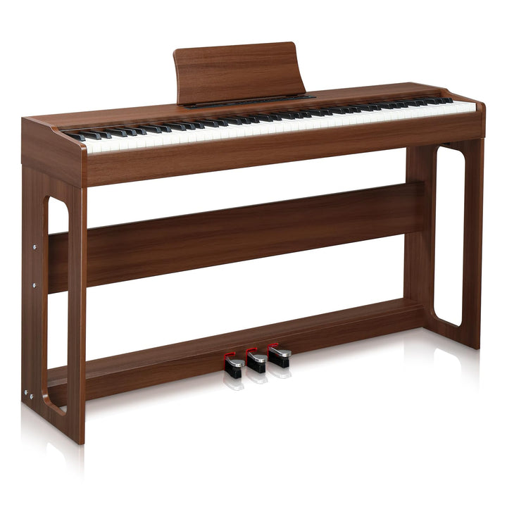 LEADZM 88 Tasten Digital Piano, Voll Gewichtete Tastatur, E-Piano mit MIDI-USB, Audio Bluetooth und