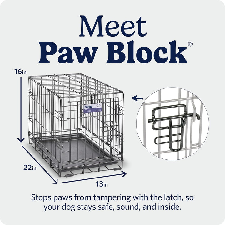 MidWest Homes for Pets iCrate Modell 1522 Hundebox, ca. 58 cm lang, mit Einzeltür, auslaufsicherer B