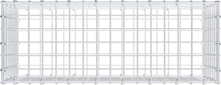 GABIONA Steinkorb-Gabione eckig, Maschenweite 5 x 5 cm, Tiefe 30 cm, Gabione 80 x 40 x 30 cm (L x H
