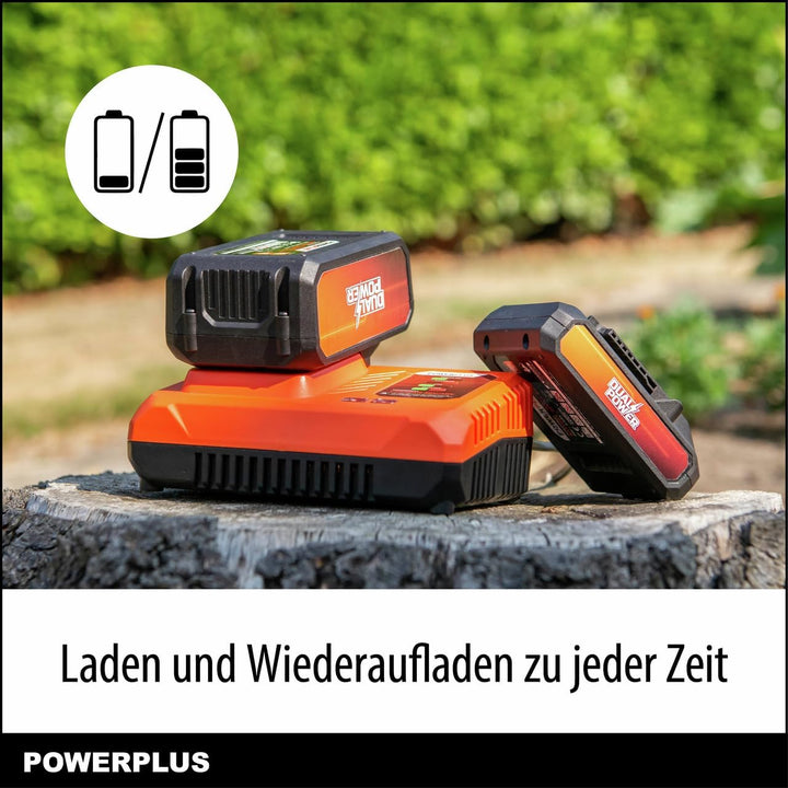 Powerplus Akku 2x20V 5.0/2.5Ah, für alle Powertools und Gartengeräte des Dual Power Sortiment und ka