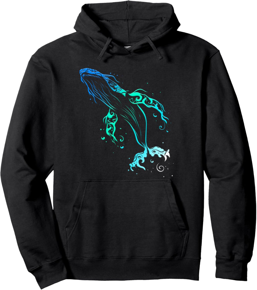 Buckelwal Mandala Wal Ozeanologen Taucher Blauwal Tauchen Pullover Hoodie