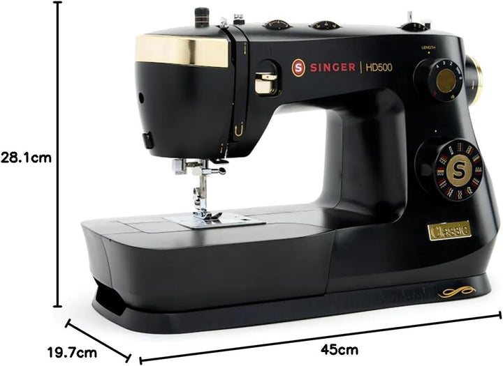 SINGER Heavy Duty 500 Classic NEU mechanische Nähmaschine, extra hoher Nähfuss, 32 Stiche, extra sta