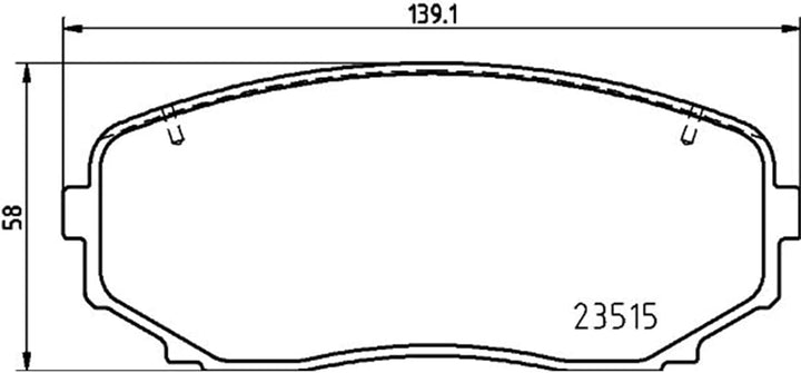 Bremsbeläge Vorne von Brembo mit Zubehör (P 54 060) Bremsbelagsatz Bremsanlage Scheibenbremsbelagsat