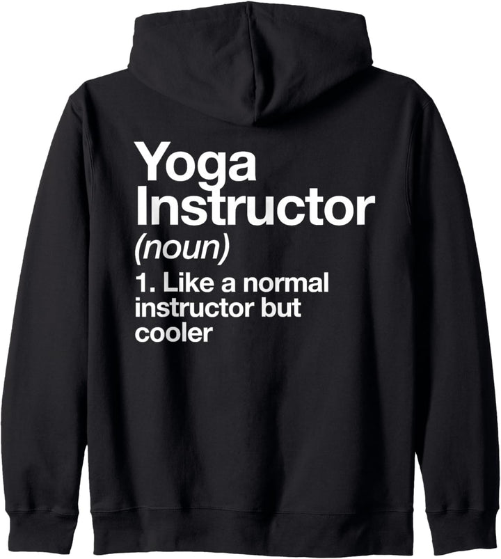Yoga-Lehrer Funny Definition Trainer Kapuzenjacke