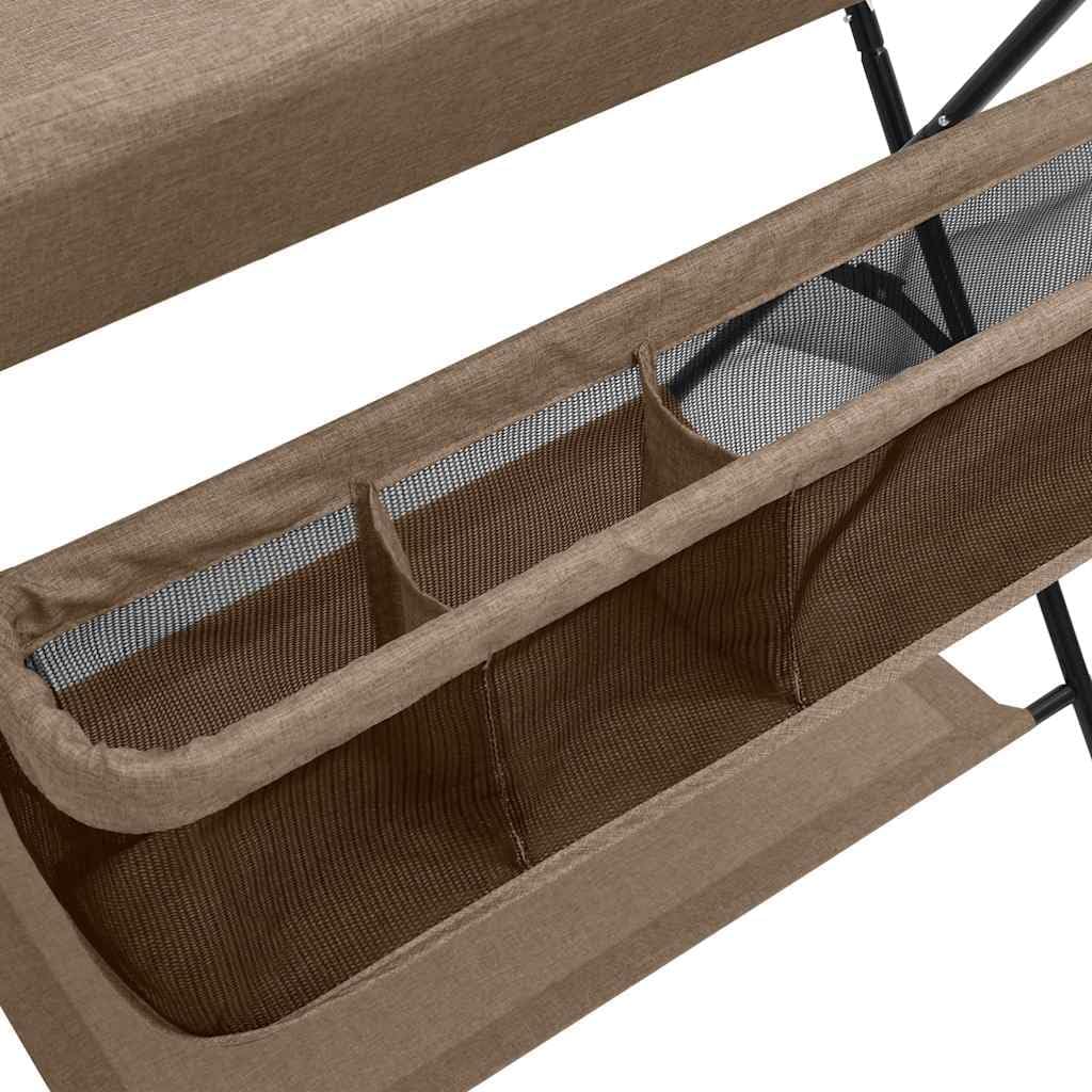 vidaXL Wickeltisch mit seitlichen Staufächern Zusammenklappbar Wickelauflage Kommode Mulde Unterlage